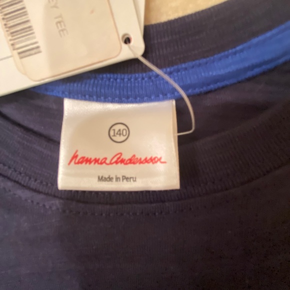 NWT Hanna Anderson Navy Long Sleeve Top - Picture 7 of 7